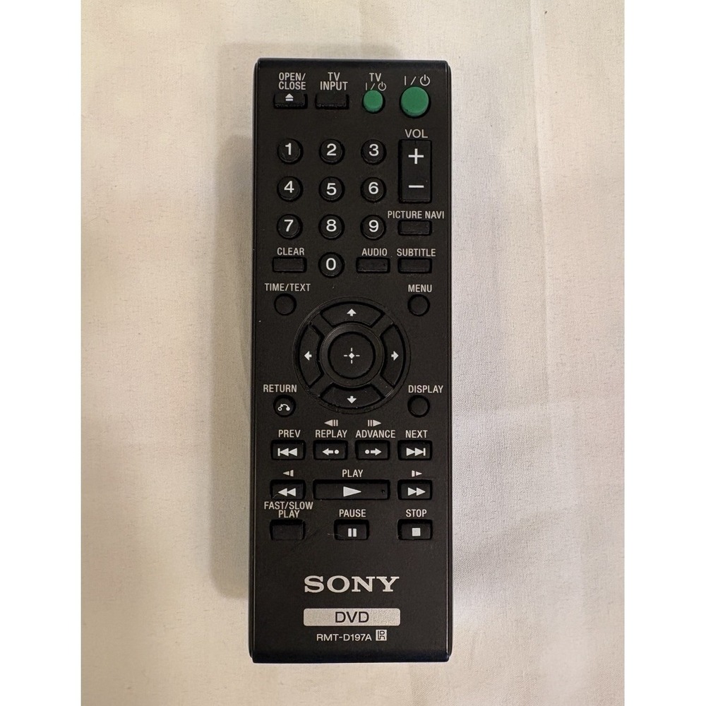 RMT-D197A Sub RMT-D197P Replacement Remote For Sony CD DVD Player DVP-SR510H